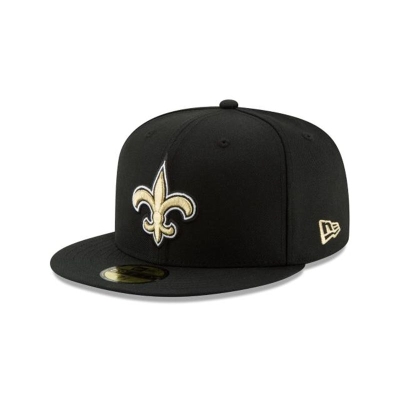 New Orleans Saints Gorra | New Era NFL 59fifty Fitted Cap Mexico - Negros